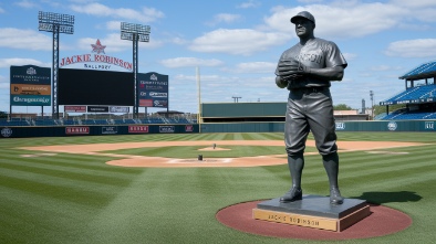 jackie robinson ballpark and statue